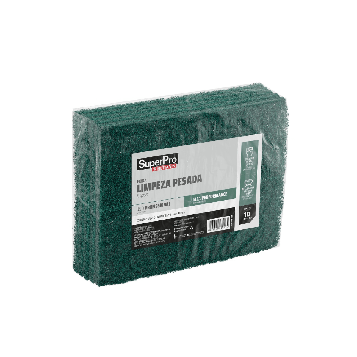 Fibra Limpeza Pesada Pro Clean Verde Superpro